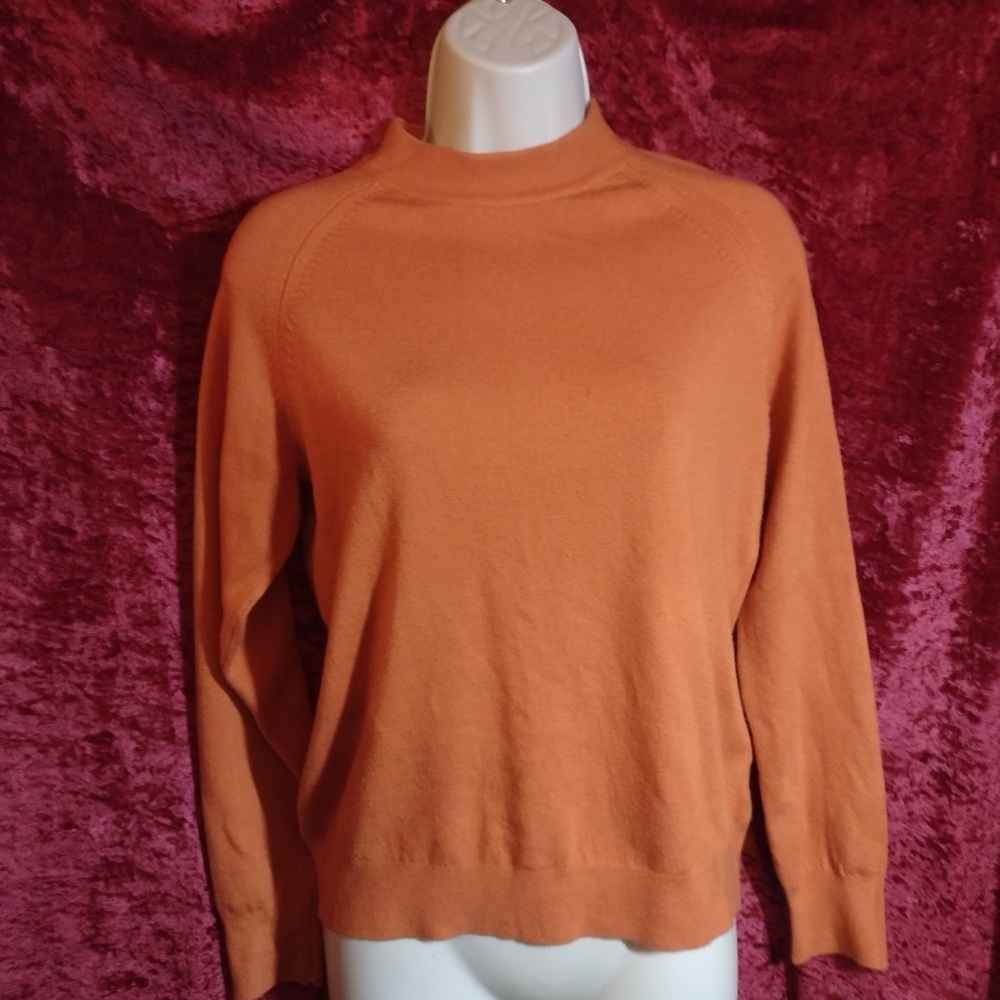 Hampshire Studio Petite Orange Sweater